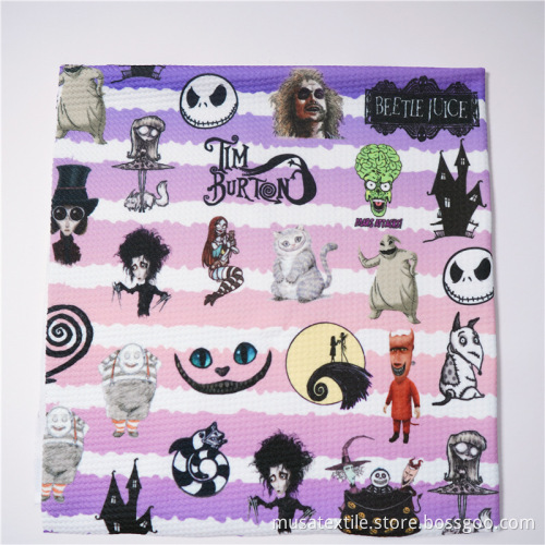 Fashion Polyester Pattern Digital Print Bullet Fabric